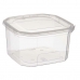 Rechthoekige lunchbox met deksel Transparant Polypropyleen 750 ml 12,8 x 7,5 x 13,5 cm (24 Stuks)