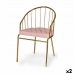 Židle Tyče Růžový Zlatá 51 x 81 x 52 cm (2 kusů)