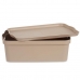 Opbevaringsboks med låg Beige Plastik 14 L 29,5 x 14,5 x 45 cm (12 enheder)