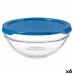 Panier-repas rond avec couvercle Chefs Bleu 595 ml 14 x 6,3 x 14 cm (6 Unités)