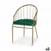 Krzesło Pręty Kolor Zielony Złoty 51 x 81 x 52 cm (2 Sztuk)