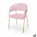 Chair Pink Golden 49 x 80,5 x 53 cm (2 Units)