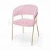 Cadeira Cor de Rosa Dourado 49 x 80,5 x 53 cm (2 Unidades)