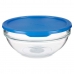 Круглая коробочка для завтраков с крышкой Chefs Синий 1,135 L 17,2 x 7,6 x 17,2 cm (4 штук)