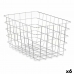 Multi-purpose basket Silver Metal 38 x 21 x 26 cm Rectangular (6 Units)