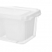 Jääkaapin laatikko Valkoinen Läpinäkyvä Muovinen 28,2 x 8,8 x 12 cm (12 osaa)