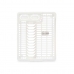 Dreneringsstativ for kjøkkenvask Hvit Plast 45,5 x 8 x 36,5 cm (12 enheter)