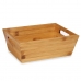 Multi-purpose basket Brown Bamboo 33 x 10 x 22 cm With handles (12 Units)