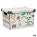 Caja de Almacenaje con Tapa Infantil Animales Plástico 22 L 30 x 23,5 x 40 cm (12 Unidades)