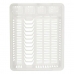 Dreneringsstativ for kjøkkenvask 46 x 8 x 37,5 cm Hvit Plast (12 enheter)