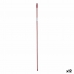Broom handle Stripes 2,3 x 130 x 2,3 cm Red Metal (12 Units)