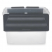Storage Box with Lid 48 L Transparent Anthracite (6 Units)