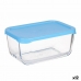 Lunchbox SNOW BOX Blau Durchsichtig Glas Polyäthylen 790 ml (12 Stück)