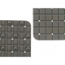 Tapete Antiderrapante para Duche Quadros Cinzento PVC 50,3 x 50,3 x 0,7 cm (6 Unidades)