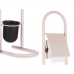 Toalettpappershållare med toalettborste 16 x 28,5 x 80,8 cm Rosa Metall Plast Bambu (4 antal)