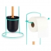 Toilet Roll Holder Mint Metal Bamboo 17 x 57 x 16,5 cm (6 Units)