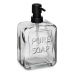 Дозатор за Сапун Pure Soap Кристал Черен Пластмаса 570 ml (6 броя)