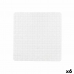 Tapis de Douche Antidérapant Carreaux Blanc PVC 50,3 x 50,3 x 0,7 cm (6 Unités)