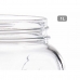 Beholder Homemade Gennemsigtig Gylden Metal Glas 1 L 9,8 x 17 x 9,8 cm (12 enheder)