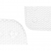Antislipmat voor in de douche Wit PVC 53 x 52,5 x 1 cm (6 Stuks)