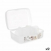 Box with compartments Transparent Plastic 21,5 x 8 x 14,6 cm (12 Units)