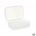 Scatola con scomparti Bianco Trasparente Plastica 21,5 x 8,5 x 15 cm (12 Unità)
