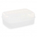 Caja con compartimentos Blanco Transparente Plástico 21,5 x 8,5 x 15 cm (12 Unidades)