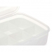 Boîte à compartiments Blanc Transparent Plastique 21,5 x 8,5 x 15 cm (12 Unités)