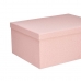 Halmozható Rendszerező Doboz Készlet Rózsaszín Préselt Papír (2 egység)