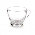 Piece Coffee Cup Set Transparent Glass 80 ml (24 Units)