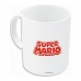 Henkelbecher Super Mario Weiß aus Keramik Rot (350 ml)