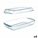 Tray with lid Borcam Transparent Borosilicate Glass 1,9 L (4 Units)