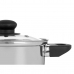 Casserole with glass lid Silver Stainless steel 2,5 L 31 x 10,5 x 20 cm (6 Units)