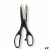 Scissors Black Silver Stainless steel 7,5 x 21 x 1 cm (12 Units)