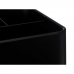 Coș Multifuncțional Tacâmuri Negru Metal 18 x 13,3 x 15,3 cm (6 Unități)