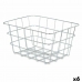 Multi-purpose basket Silver Metal 24 x 12,5 x 18,5 cm Rectangular (6 Units)