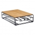 Kafijas Kapsulu Organizators Melns Dabisks Metāls Bambuss 21 x 57 x 8,5 cm