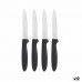 Набор ножей Чёрный Серебристый Нержавеющая сталь Пластик 19,5 x 2 x 1 cm (12 штук)