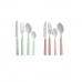 Cutlery Set Stainless steel Plastic (12 Units)