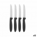 Sada nožů Černý Stříbřitý Nerezová ocel Plastické 19,5 cm (12 kusů)