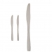 Kés szett 55,5 x 2 x 0,5 cm Ezüst színű Rozsdamentes acél (12 egység)