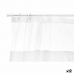 Rideau de Douche 180 x 180 cm Transparent Blanc Plastique PEVA (12 Unités)