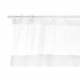 Rideau de Douche 180 x 180 cm Transparent Blanc Plastique PEVA (12 Unités)