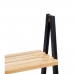Prateleira de Casa de Banho Preto Natural Bambu madeira de pinho 40,3 x 81,5 x 30 cm
