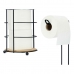 Toalettrullholder Svart Metall Bambus 16,5 x 63,5 x 16,5 cm (4 enheter)