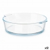 Serving Platter With handles Transparent Borosilicate Glass 1,6 L 23 x 6 x 20 cm (12 Units)