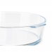Serving Platter With handles Transparent Borosilicate Glass 1,6 L 23 x 6 x 20 cm (12 Units)