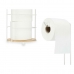 Držák na toaletní papír Bílý Kov Bambus 16,5 x 63,5 x 16,5 cm (4 kusů)