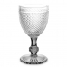 Wine glass Diamond Transparent Anthracite Glass 330 ml (6 Units)