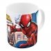 Taza Mug Spider-Man Great power Azul Rojo Cerámica 350 ml